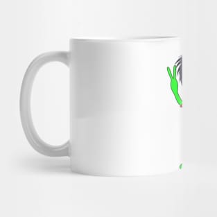 Peace Alien - Lives in Japan - Abstract T-Shirt Mug